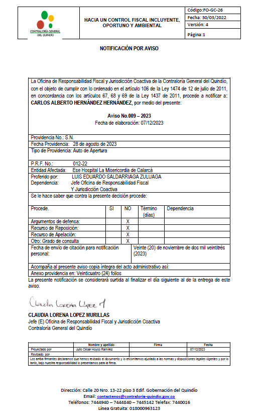 AVISO 009-2023 PRF-012-2022