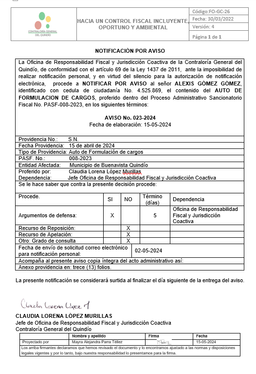AVISO 023-2024
